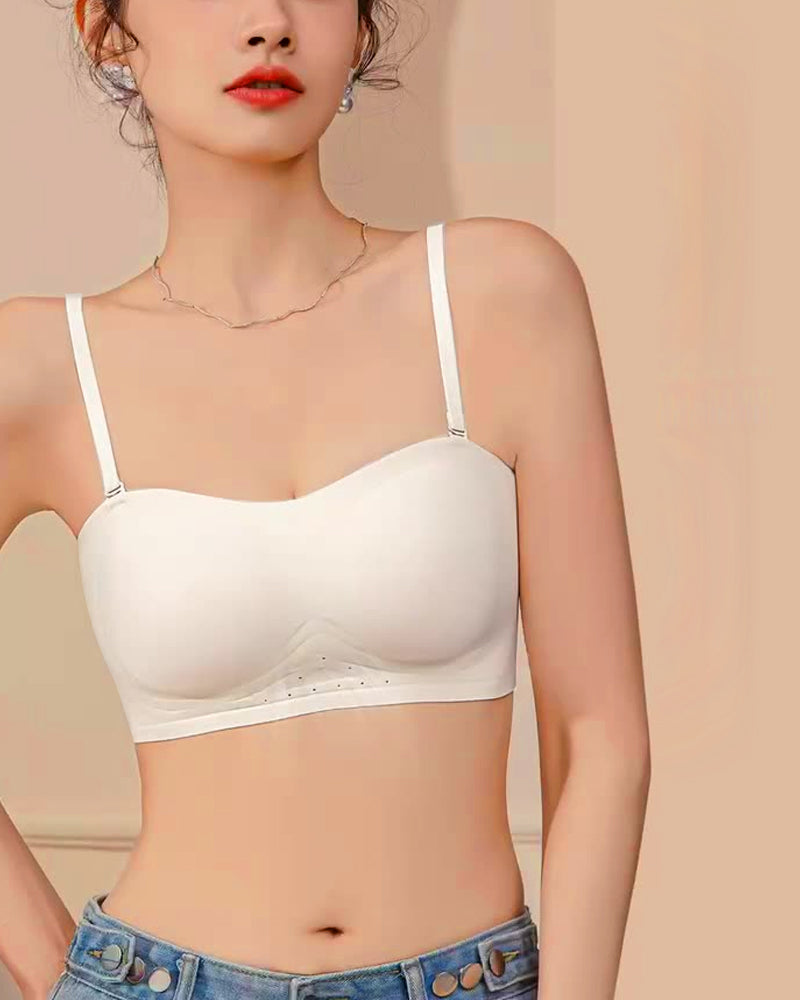 Strapless Solid Color Comfort Bra