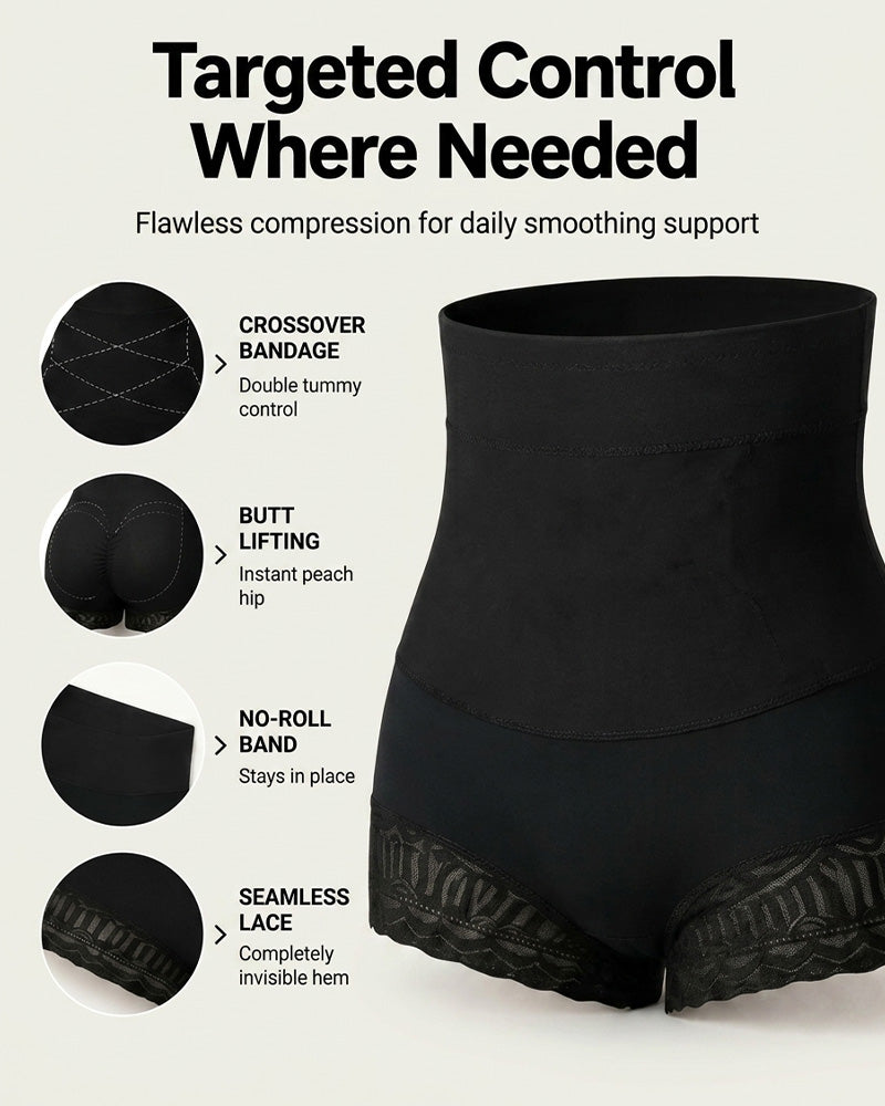 Women's Cross Tummy Control Shapewear Panties