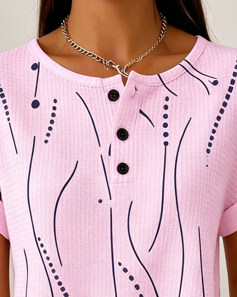 Round Neck Short-Sleeved T-Shirt