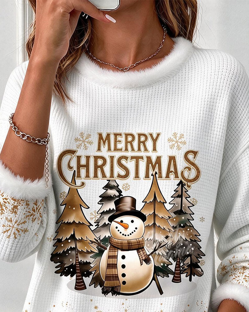 Round Neck Long Sleeve Sweatshirt