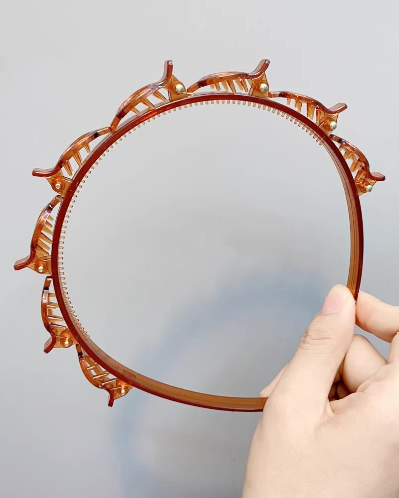 Hairstyle Headband With Clips