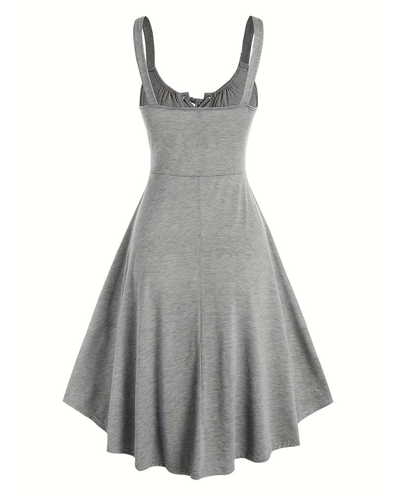 Irregular Strap Casual Dress