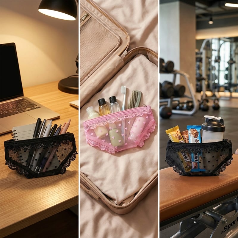 Heart-Shaped Triangular Bag
