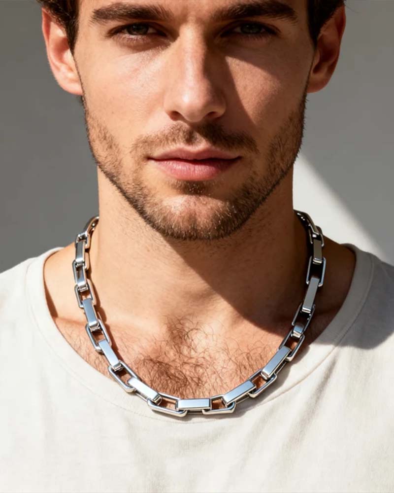Square Titanium Steel Chain