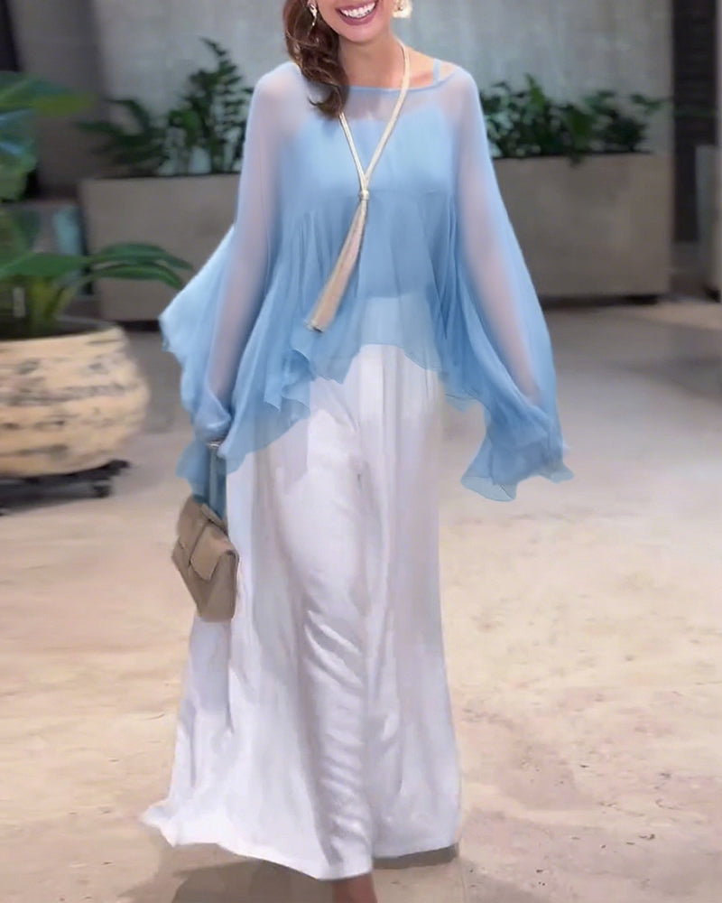 Temperament Solid Color Fashionable Blouse