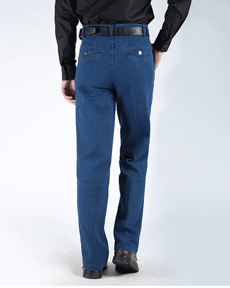Men's Classic Straight Fit Stretch Jeans