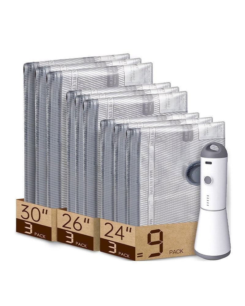 Travel Vacuum Bags with Portable Electric Pump