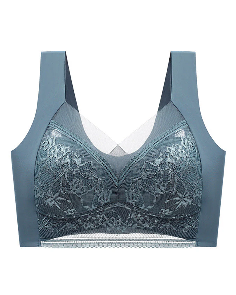 👙 Super comfortable and soft women's lace bra without steel ring