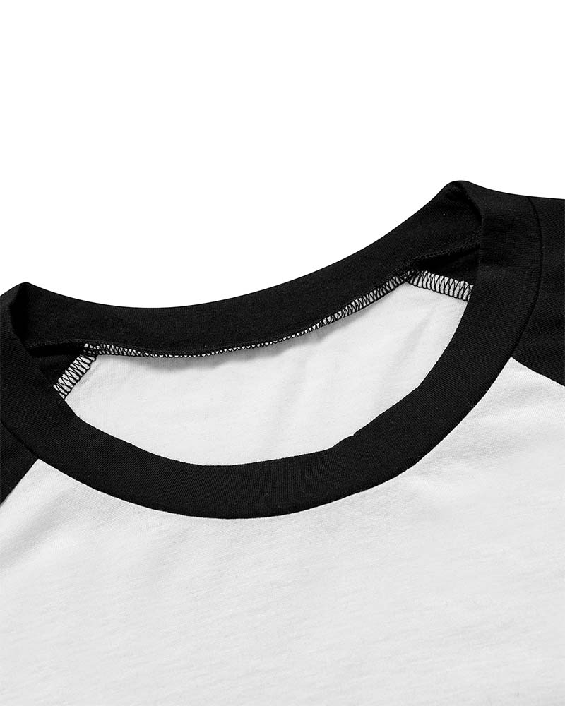 Casual Raglan Sleeve T-Shirt