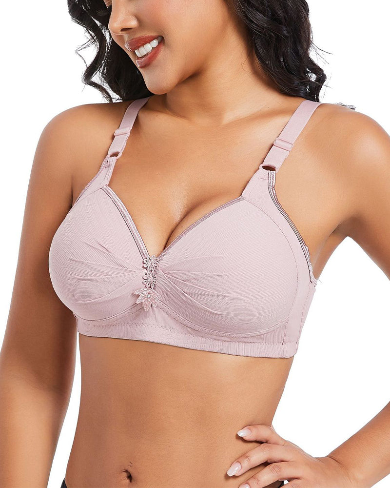 Three-Row Hook Bra