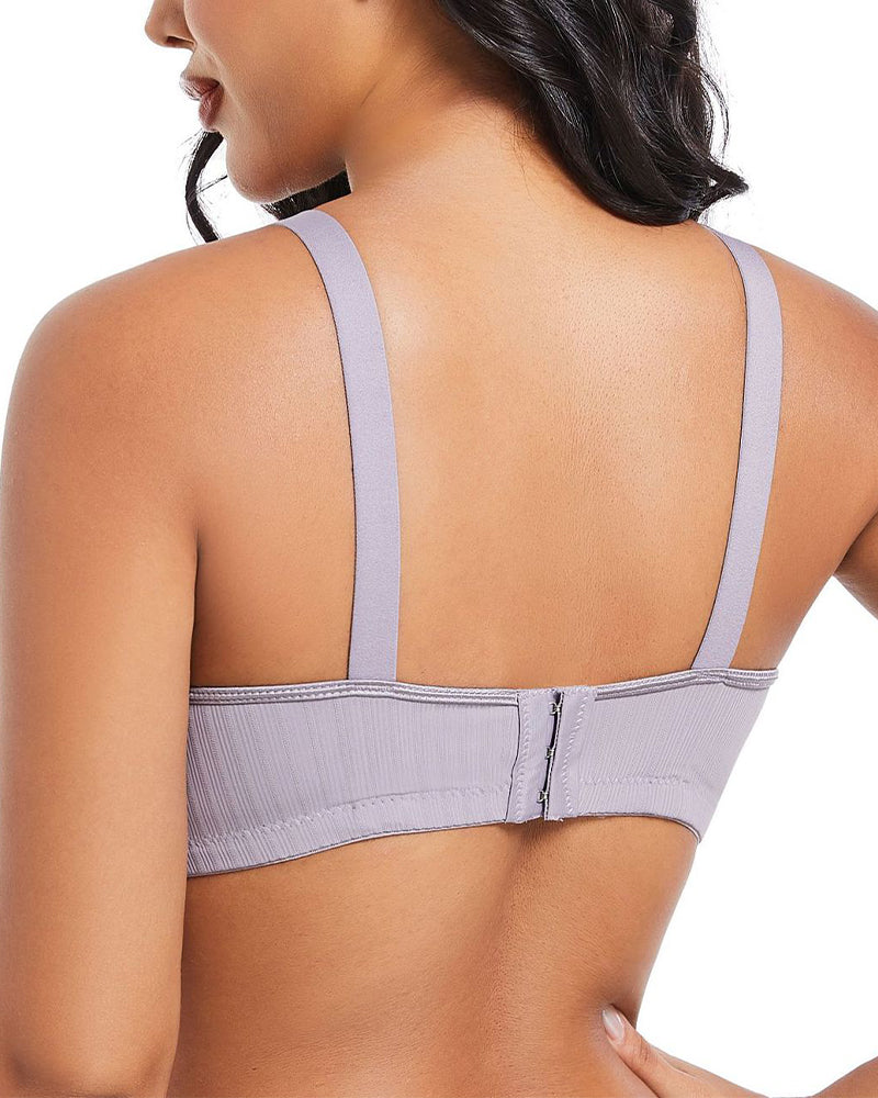 Three-Row Hook Bra