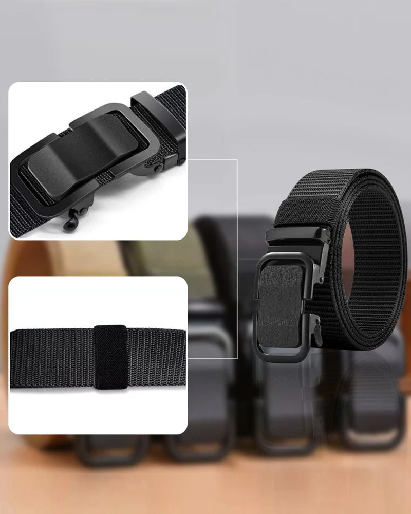 Men's Tactical Nylon Belt - Durable Buckle & Adjustable Size