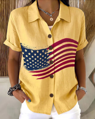 Printed Short-Sleeved Shirt