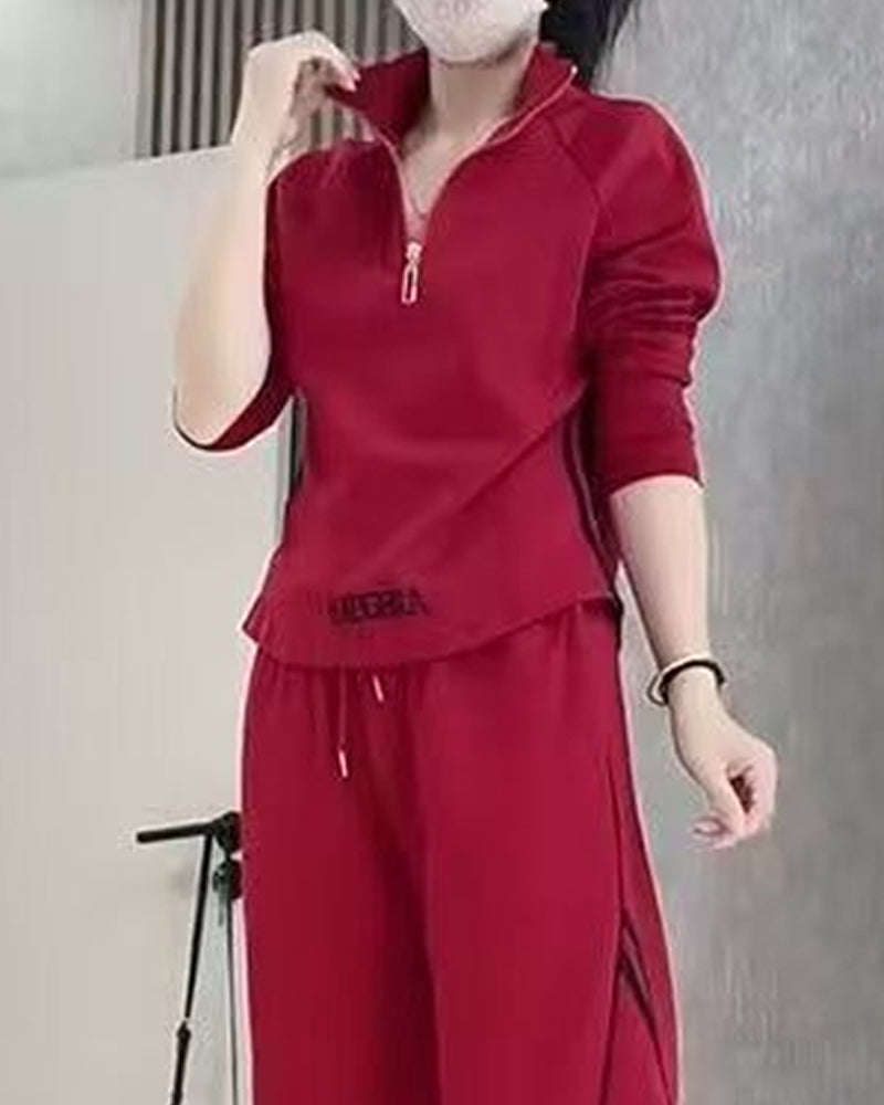 Casual Sports Figure-Flattering Two-Piece Sets