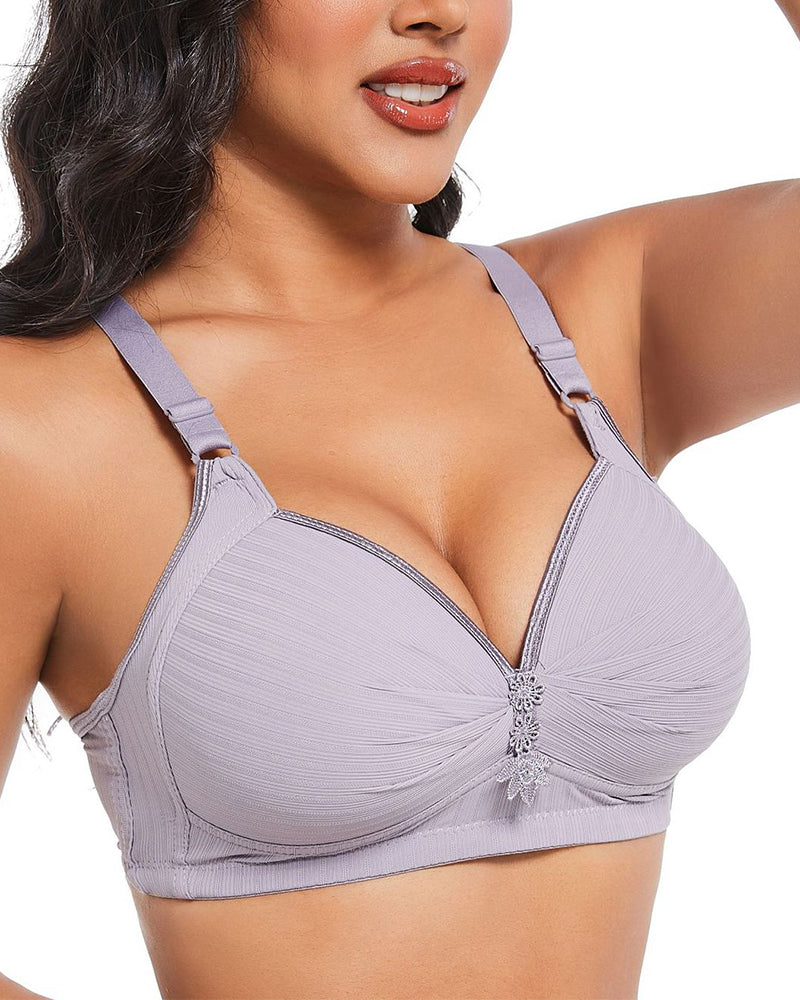 Three-Row Hook Bra