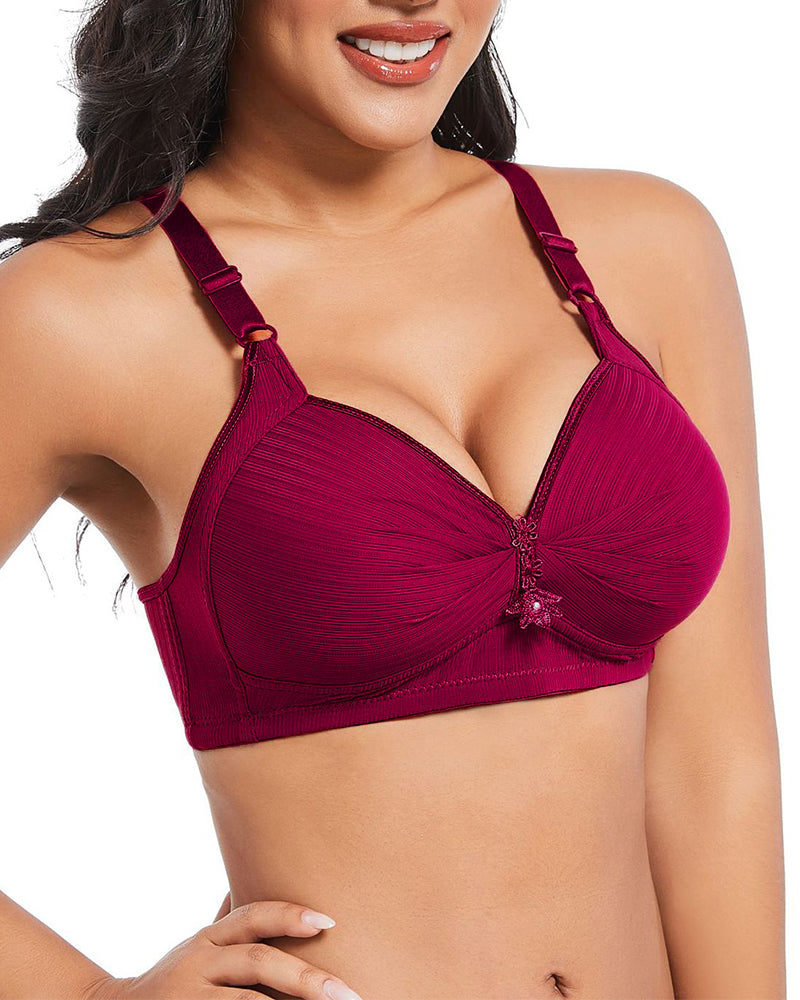 Three-Row Hook Bra