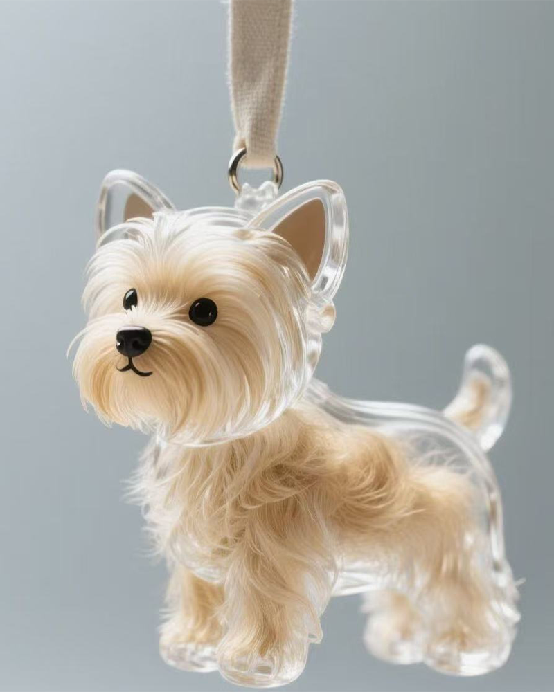 Dog Hair Keepsake Keychain - Memory Capsule Pendant