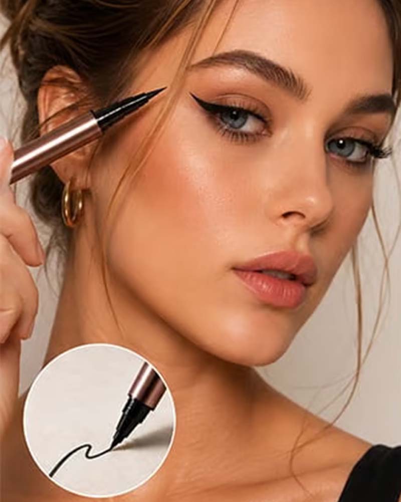 Dual-Tip Liquid Eyeliner – Sharp Wings, Zero Smudge, All Day 🖊️✨