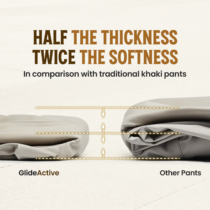 Men's Active Khaki Pants With Expandable Waistband