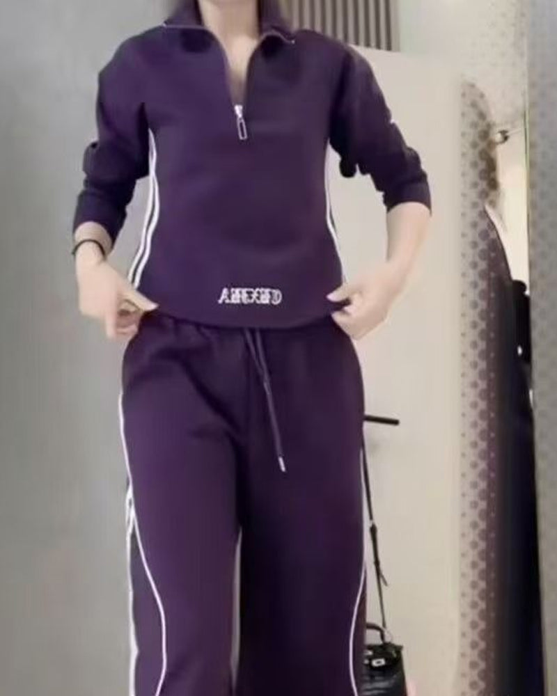 Casual Sports Figure-Flattering Two-Piece Sets