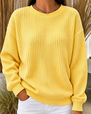 Casual Solid Long Sleeve Sweatshirt