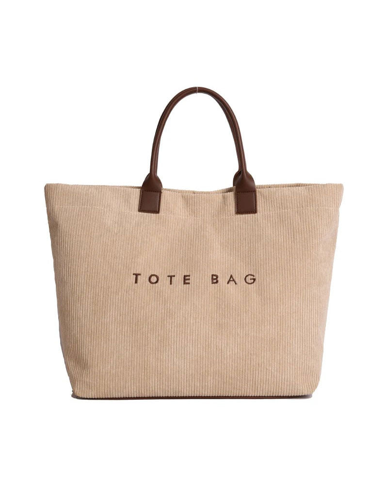 Letter Print Tote Bag