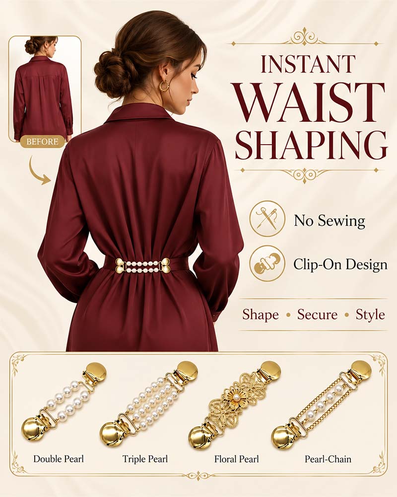 📿Multi-use Waist Cinch Clip | Cardigan & Shawl Clothing Fastener💎