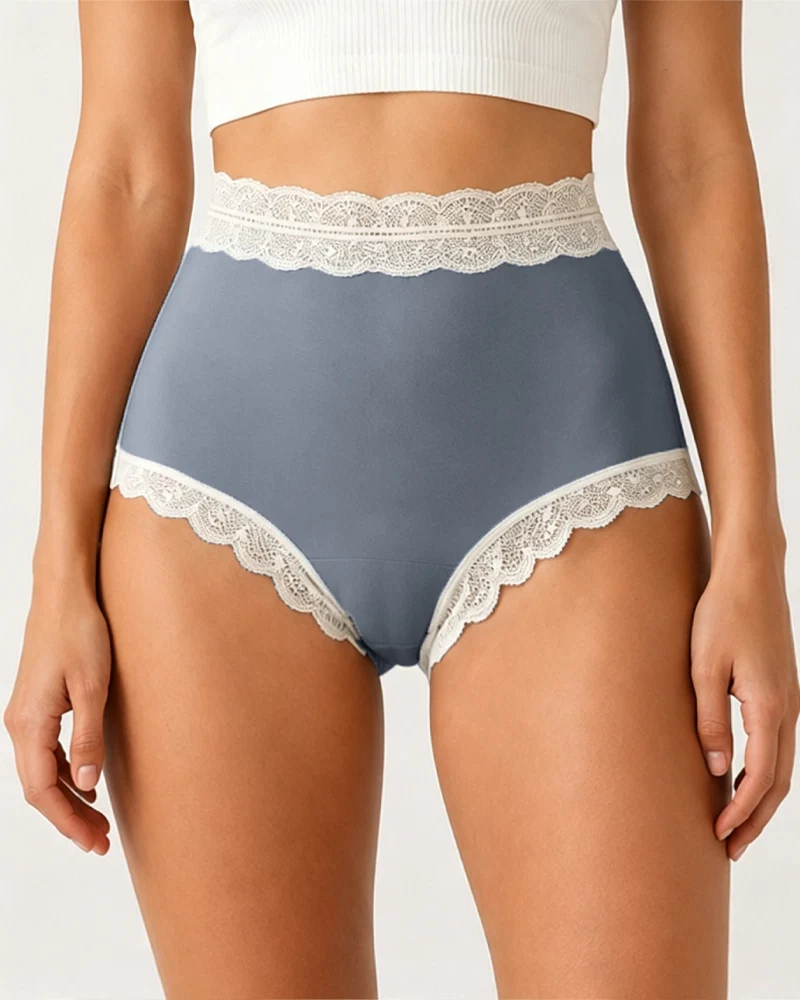 High Waist Tummy Control Seamless Lace Lingerie