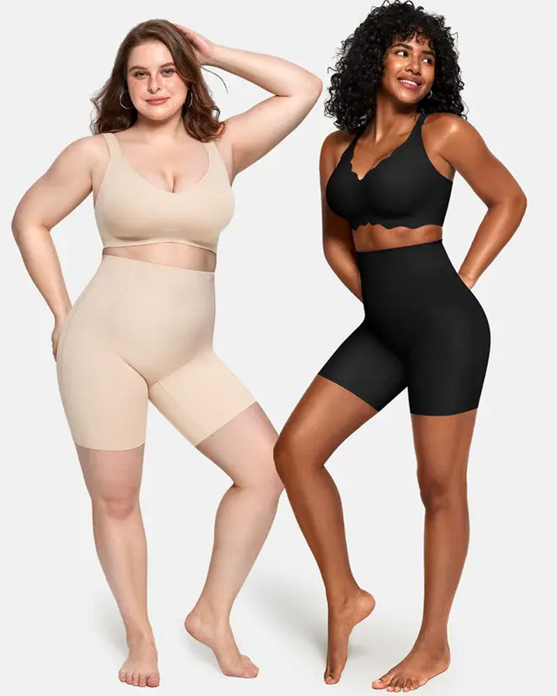 Tummy Control Shapewear Breathable Comfortable Shorts for Women Butt Lifting Body Shaper Shorts High Waisted Seamless Girdles Under Dress