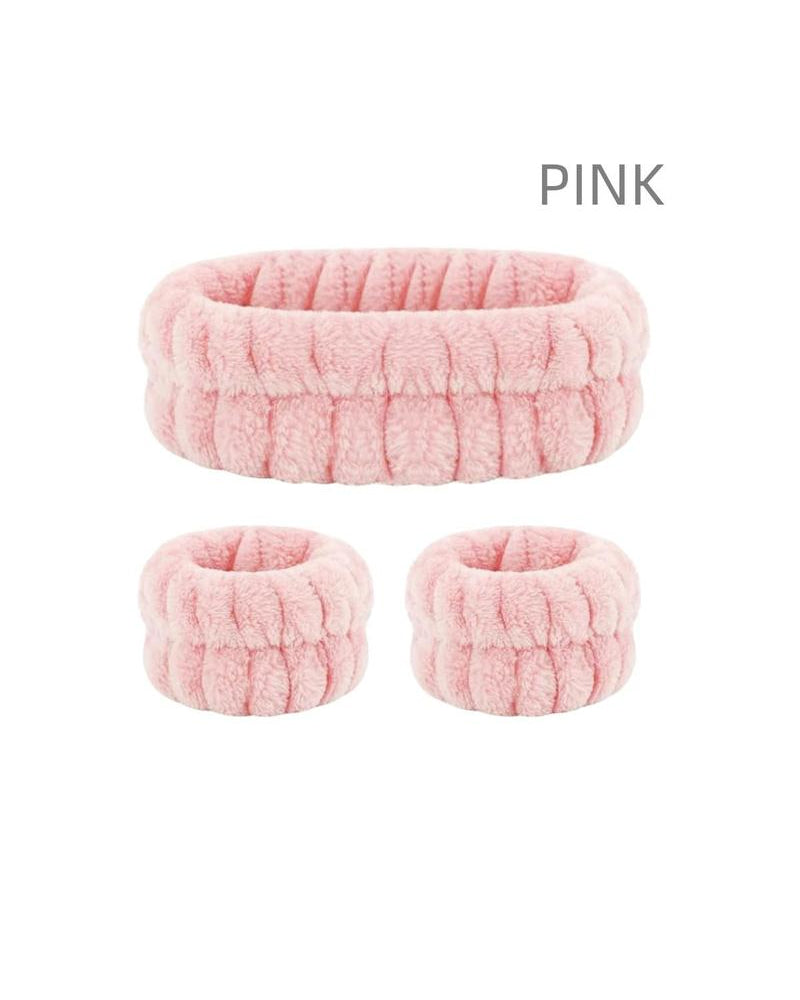 Three-Piece Face Wash Headband Set