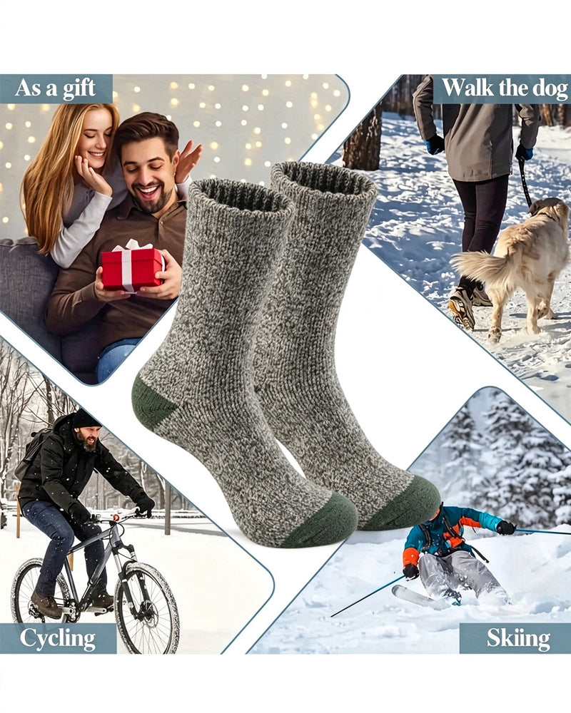 Pairs Thick Warm Winter Socks Soft Knit