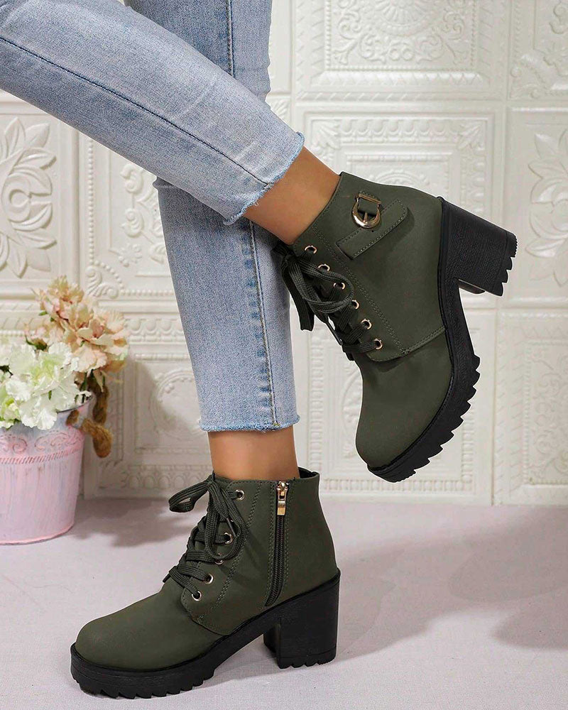 Chunky Platform Ankle Boots