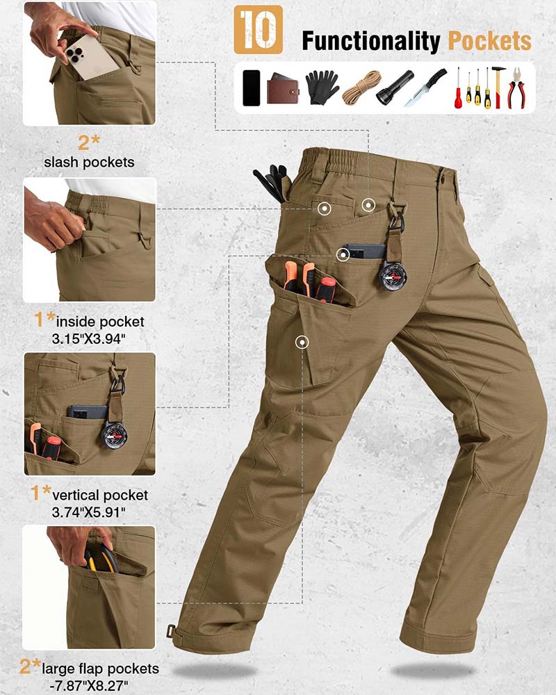 Pocket Straight Cargo Pants