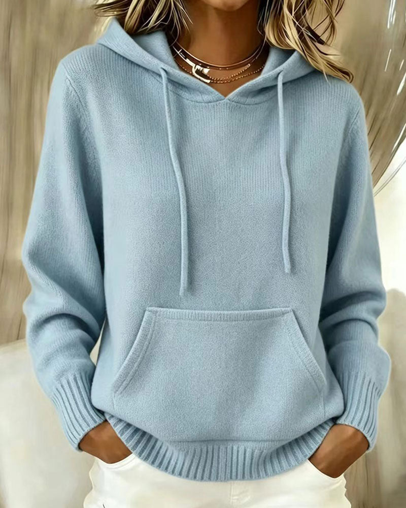 Solid Color Long Sleeve Pullover