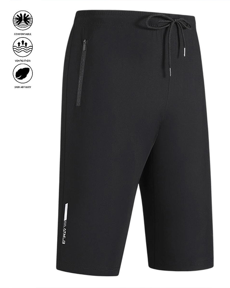 Cooling Stretchy Elastic Waist Drawstring Quick-Dry Active Pants