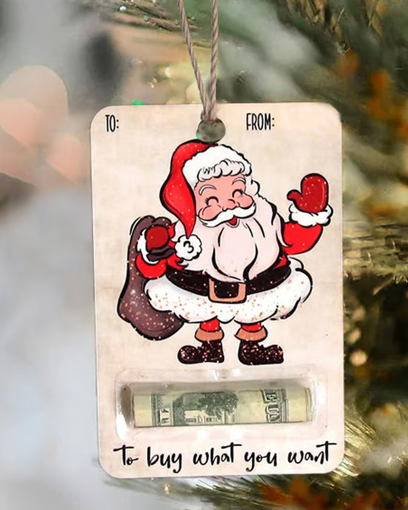 🎅💸 Handcrafted Wooden Money Holders Gift