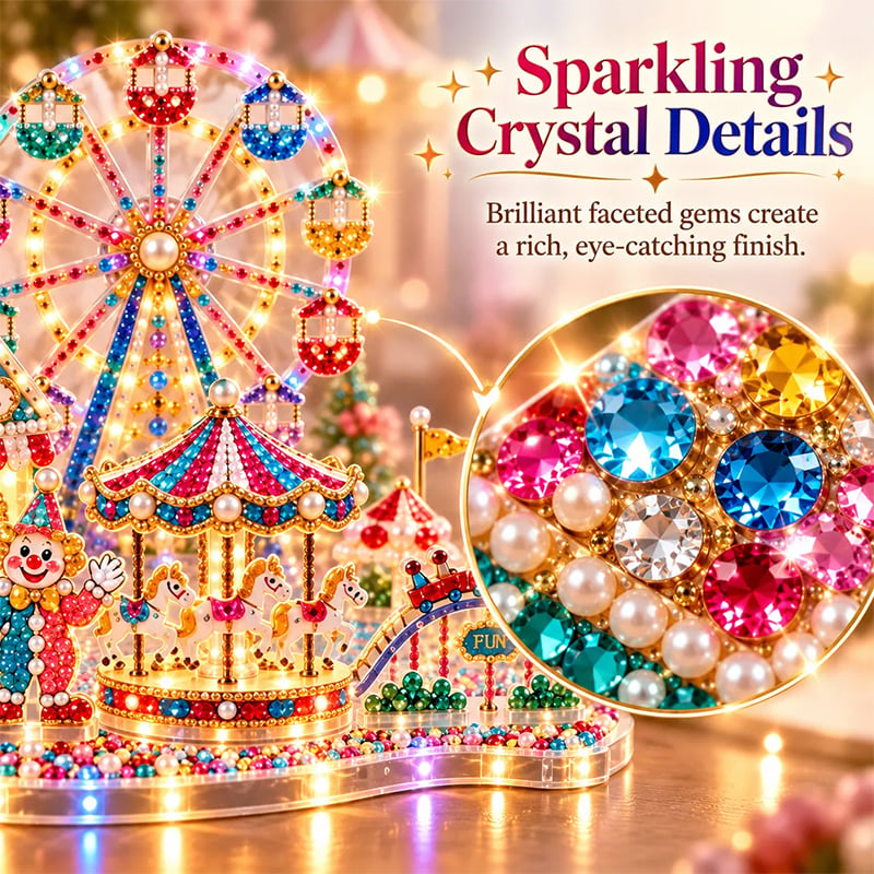 3D LED Christmas Diamond Art DIY Kit