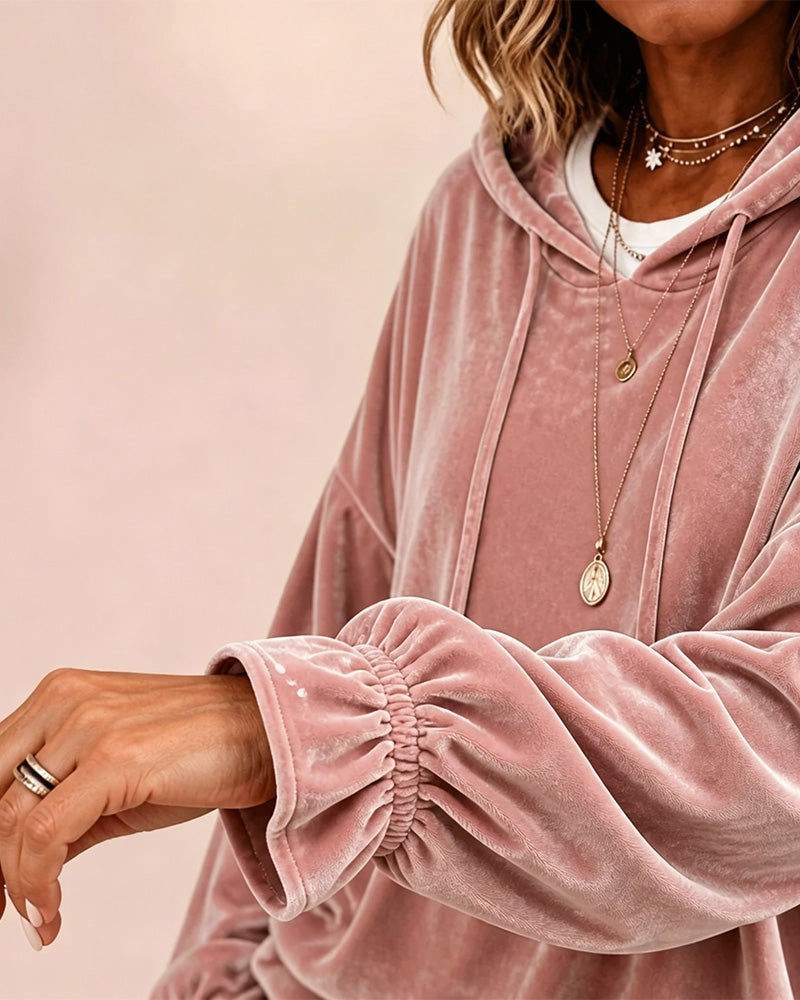 Solid Color Long Sleeve Hoodie