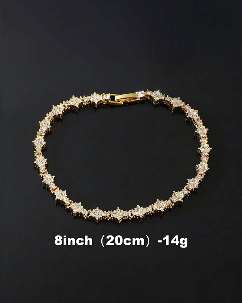 Classic Sparkling Cubic Zirconia Commemorative Bracelet