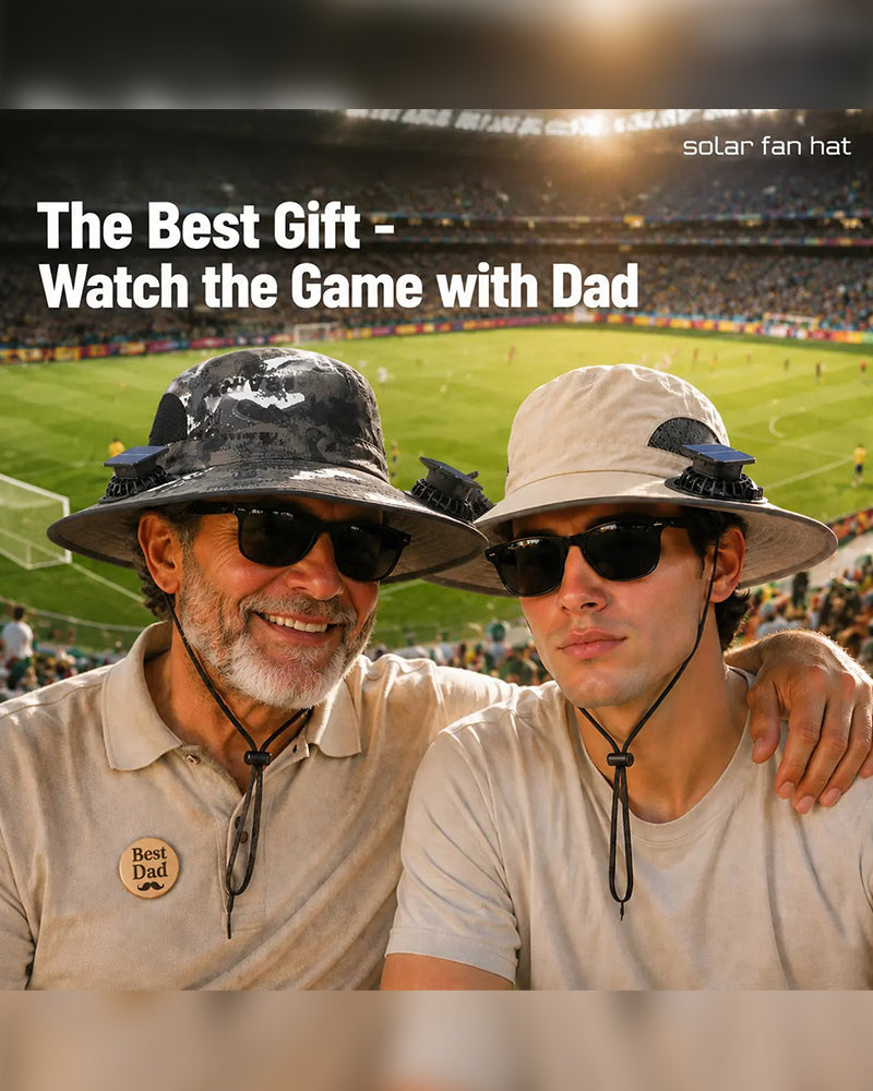 New Solar-Powered Outdoor Cooling Fan Hat
