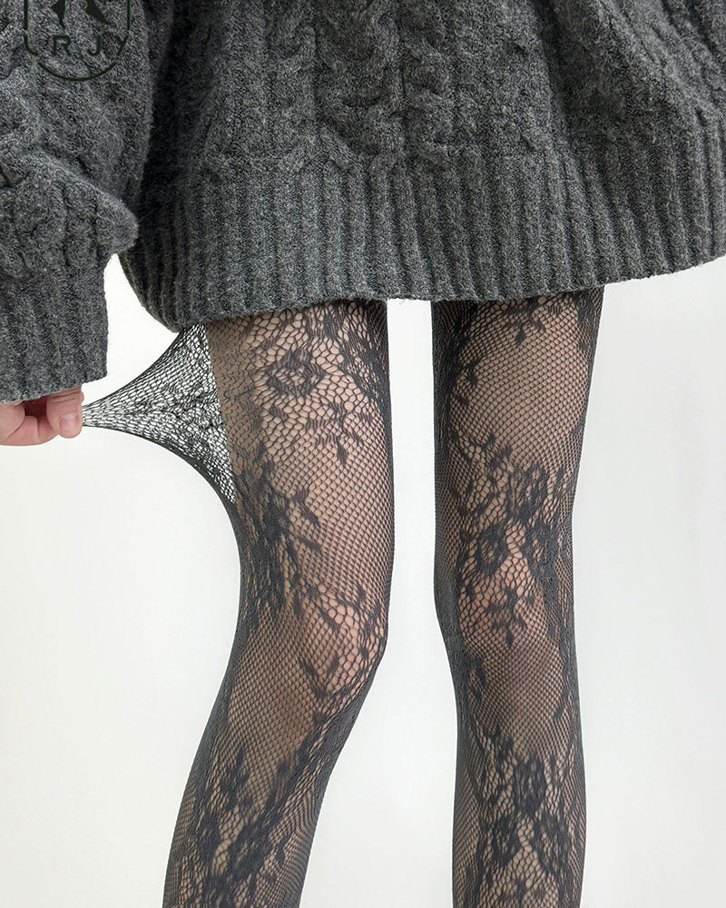 New Sexy Floral Slimming Stockings