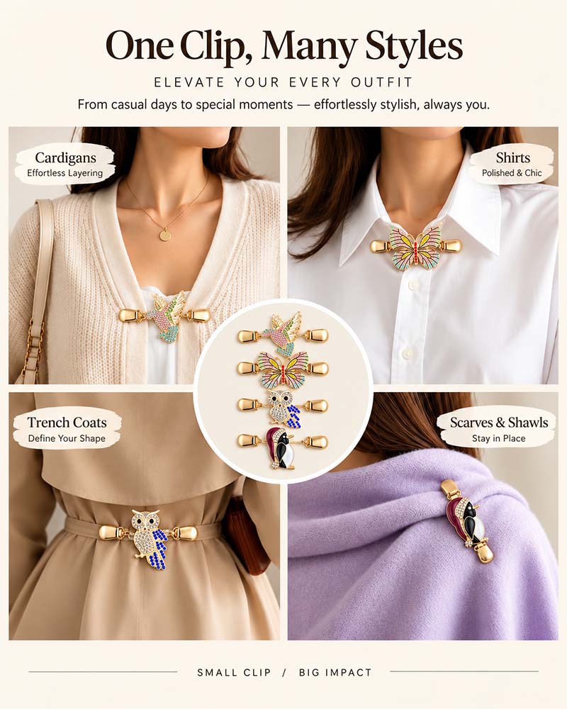 📿Multi-use Waist Cinch Clip | Cardigan & Shawl Clothing Fastener💎