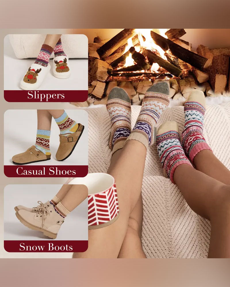 Ethnic Cashmere Socks