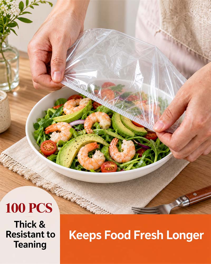 Reusable Elastic Plastic Bowl Covers