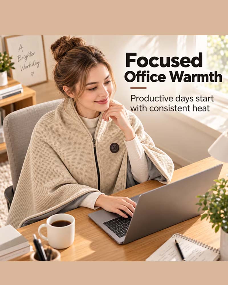 USB Heated Scarf with 3 Heat Levels