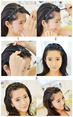 Hairstyle Headband With Clips