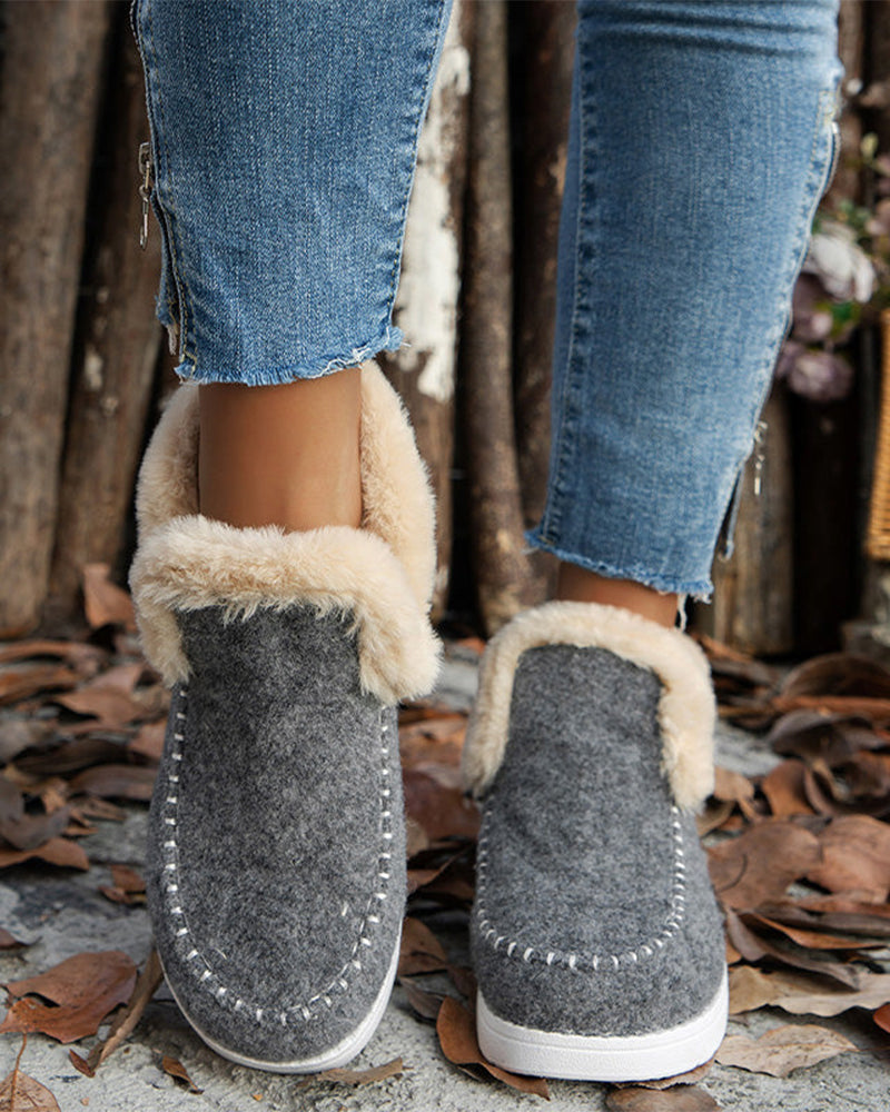 ❄️Women's Winter Non-Slip Faux Fur Warm Ankle Boots