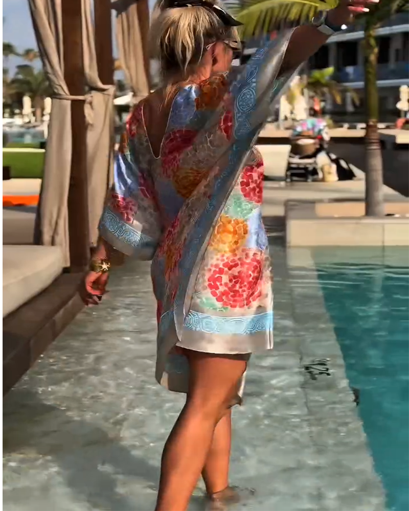 Resort Print Swimsuit Cover Up