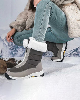 Women’s Non-Slip Warm Zipper Snow Boots