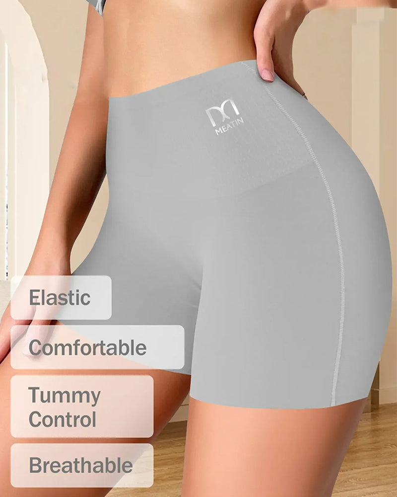Mid-Rise Solid Color Shorts